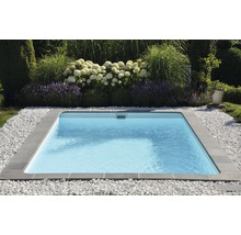 Bordure de piscine margelle Margo élément droit gris perle 49,5 x 31 x 3,2 cm-thumb-1