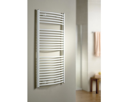 Radiateur de salle de bains SCHULTE München rond 1775x500 mm blanc alpin raccordement des deux côtés en bas Radiateur de salle de bains SCHULTE München rond 1775x500 mm blanc alpin raccordement des deux côtés en bas