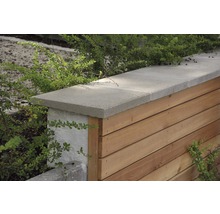Mauerabdeckung Pultdach naturgrau 49 cm x 35 cm x 3,5-5 cm