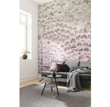 Papier peint panoramique intissé P028-VD2 Pale Feathers 2 pces 200 x 250 cm