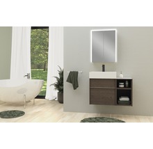 Waschtischunterschrank Baden Haus Space Breite 50 cm Esche dunkel