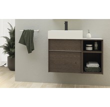 Waschtischunterschrank Baden Haus Space Breite 50 cm Esche dunkel