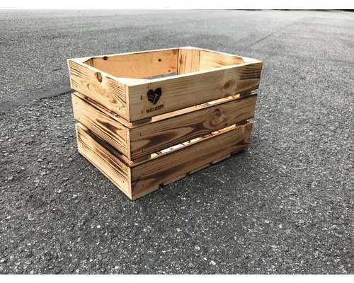 Holzkiste mit Buildify Logo