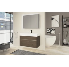 Meuble sous-vasque Baden Haus Space largeur 90 cm frêne foncé