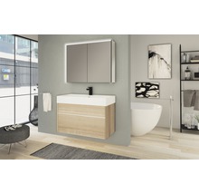 Meuble sous-vasque Baden Haus Space largeur 90 cm chêne Bruges