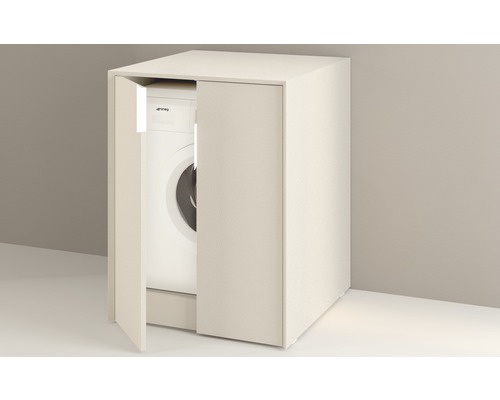 Meuble pour machine à laver avec deux portes
