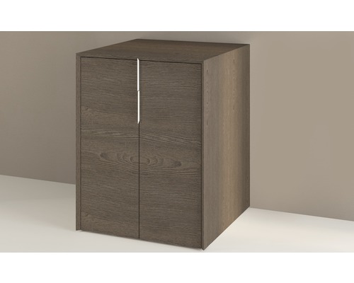 Meuble bas avec deux portes pour salle de bain