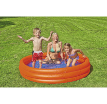 Pataugeoire Happy People piscine à 3 boudins Ø 175x31 cm orange-thumb-3