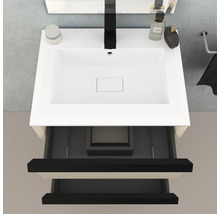 Meuble sous-vasque Baden Haus Qube largeur 60 cm brossé blanc 55055