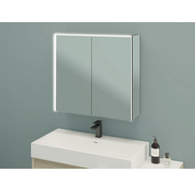 Spiegelschrank SPACE 75x70cm, LED verspiegelt schwarz