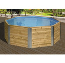 Piscine hors sol en bois Weka 593A octogonale 376x376x116 cm sans accessoires bois de pin-thumb-1