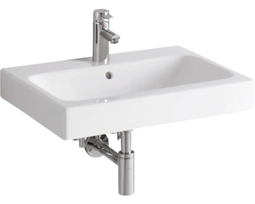 Keramikwaschtisch mit Armatur und Siphon