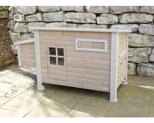 Poulailler en bois avec fenêtre et porte