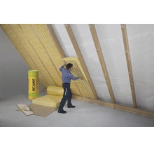 Panneau roulé en laine de verre ISOVER Integra 1-035 pour isolation entre chevrons pour toit en pente 2500 x 1200 x 260 mm-thumb-8