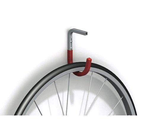 Support de vélo mural avec pneu de vélo