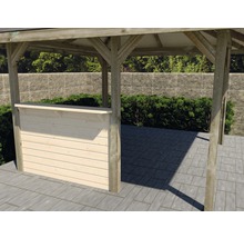 Holz Pavillon mit Bartheke im Garten