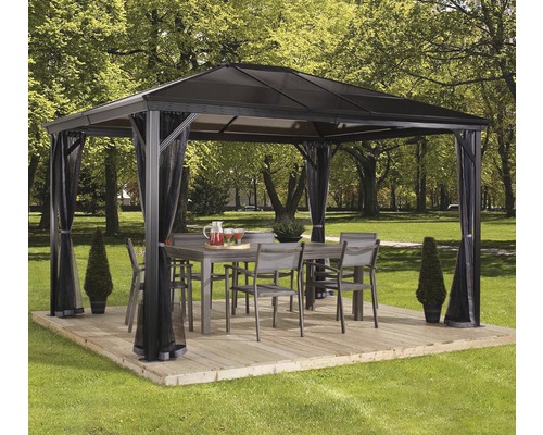 Pavillon SOJAG Verona 10x10 avec moustiquaire 279x279 cm anthracite