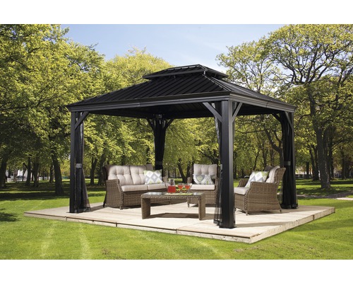 Pavillon SOJAG Messina 10x12 avec moustiquaire 353x288 cm anthracite