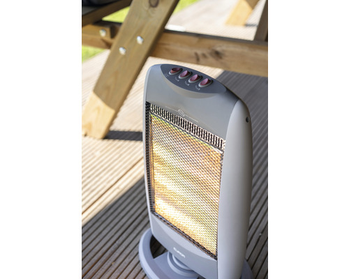 Radiateur électrique de terrasse sur une terrasse