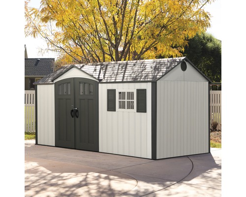 Abri de jardin avec double porte et fenêtre