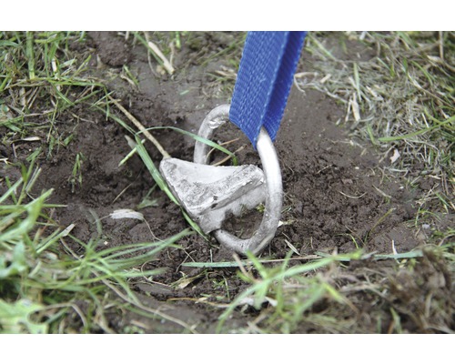 Erdanker mit Befestigungsschlaufe im Gras