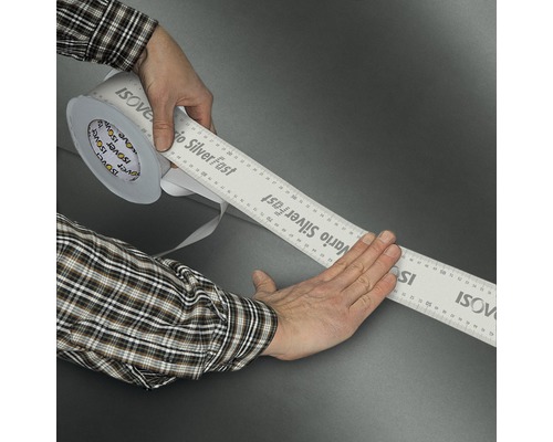 ISOVER Vario SilverFast Klebeband in Verwendung