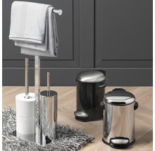 Poubelle à pédale Sealskin Cosmic 3 l noir acier inoxydable brillant brossé