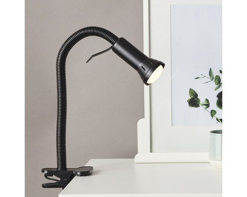 Lampe de bureau à pince 1 ampoule h 520 mm Flex noir