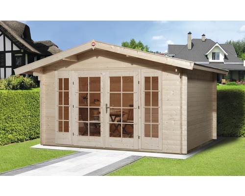 Abri de jardin weka Weekendhaus 137 avec plancher 460 x 450 cm naturel