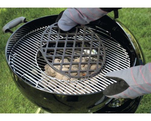 Barbecue sphérique avec grille à charbon et charbon de bois