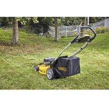 DeWalt Rasenmäher auf Rasenfläche