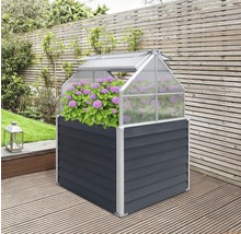 Mini serre de jardin surélevée avec rangement – 1,2 x 1,2 m - Westmann