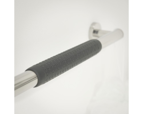 Barre d''appui avec revêtement en caoutchouc antidérapant pour plus de sécurité dans la salle de bains