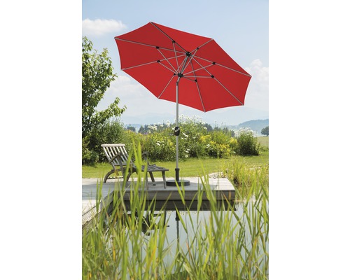 Parasol Schneider Venedig Ø 270 cm rouge