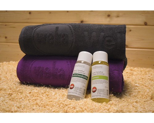 Ensemble de cadeaux « Für Sie & Ihn » (« Pour elle et lui ») Serviettes de sauna et concentré pour sauna au pin de montagne et au citron