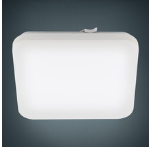 Eclairage de salle de bains LED métal/plastique IP44 17,3W 2000 lm 3000 K blanc chaud hxlxl 70x330x330 mm Frania blanc-thumb-0