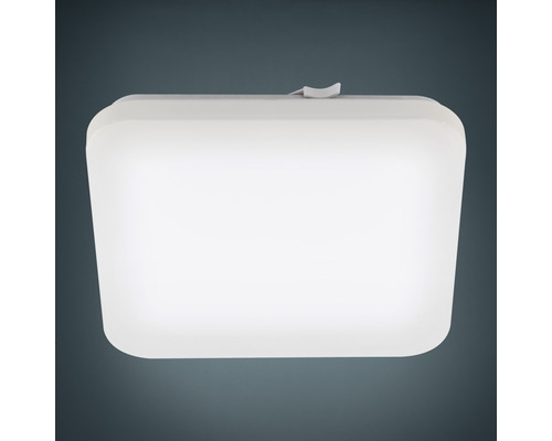 Eclairage de salle de bains LED métal/plastique IP44 17,3W 2000 lm 3000 K blanc chaud hxlxl 70x330x330 mm Frania blanc