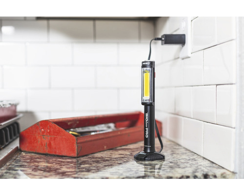 NEBO Big Larry Pro Werkstattleuchte mit Ladegerät und Werkzeugkasten