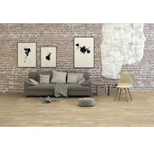 Carrelage pour sol et mur en grès cérame fin Wald miele 31 x 62 cm