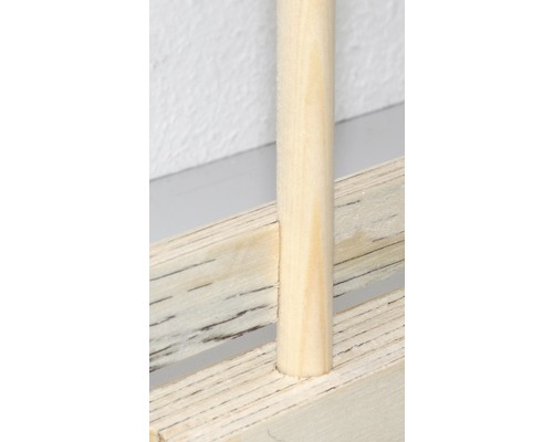 Étagère en bois, vue détaillée