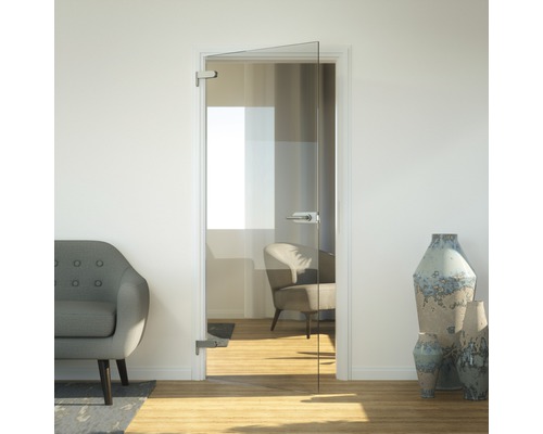 Porte vitrée Pertura Runa PLC 83,4x197,2x0,8 cm tirant gauche/droite pour ferrure Studio Porte vitrée Pertura Runa PLC 83,4x197,2x0,8 cm tirant gauche/droite pour ferrure Studio