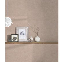 Vliestapete 37655-1 History of Art Uni braun beige