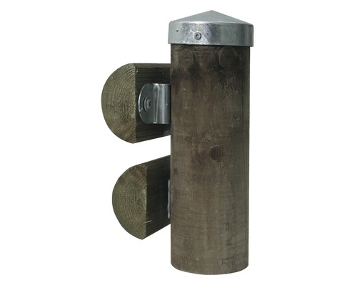 Holzzaunpfosten mit Pfostenkappe