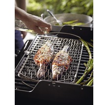 Support pour poisson et légumes Support pour grillades Panier de barbecue Weber grand modèle-thumb-7