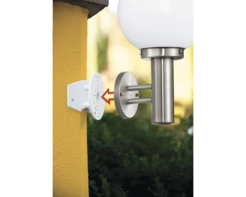 Applique murale extérieure avec plaque de montage