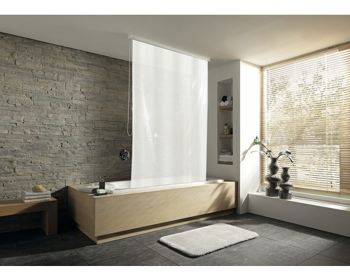 Store de douche pour casette Kleine Wolke 128 x 240 Uni blanc 109