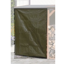 Protection pour étagère à bûches 120x140 cm vert-thumb-0