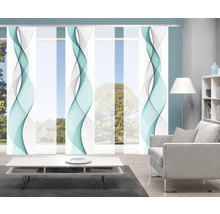 Panneau japonais impression numérique Opalia blanc turquoise lot de 6 60x245 cm-thumb-7 Panneau japonais impression numérique Opalia blanc turquoise lot de 6 60x245 cm-thumb-7