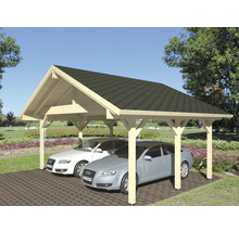 Carport double Palmako Robert 20,6 m² 635 x 510 cm apprêt par immersion