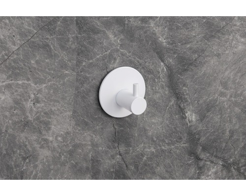 Weißer Wandhaken für Badezimmer